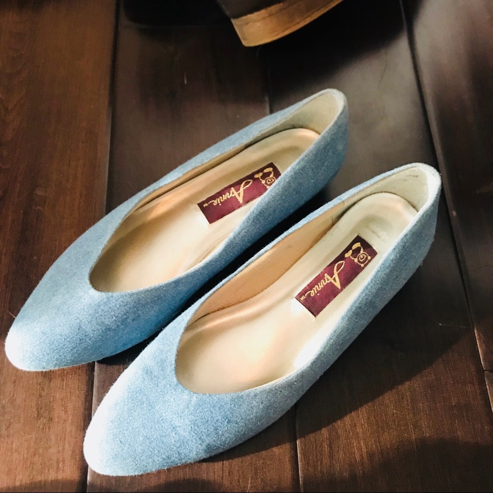 Vintage Denim Flats